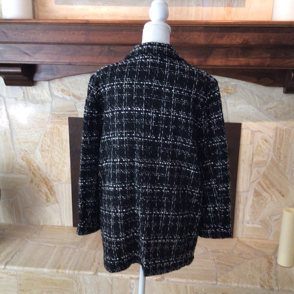 Nanette Lepore Women's Black and White Tweed Jacket - Picture 4 of 4